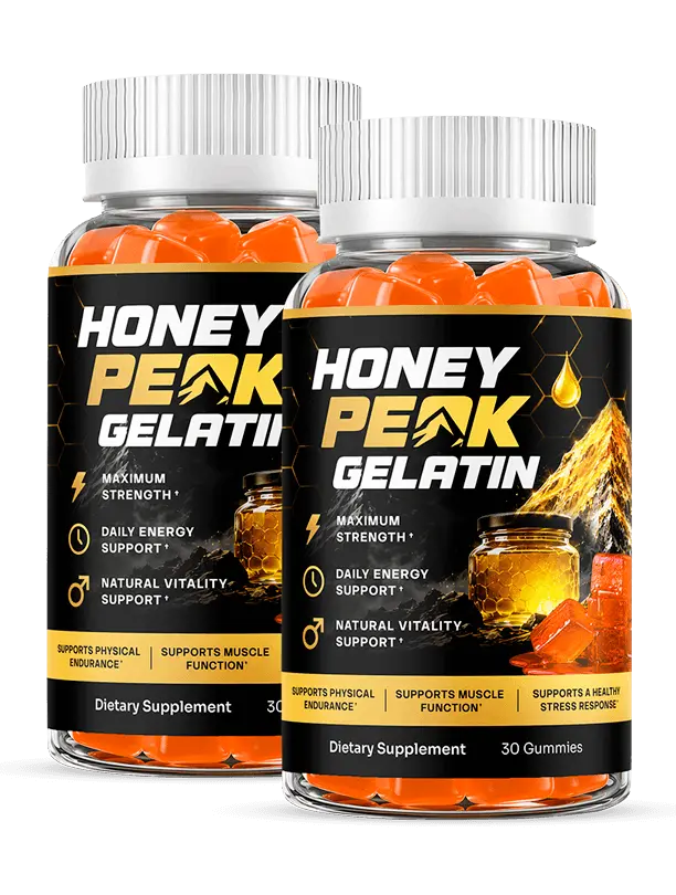 Honey Peak Gelatin daily stamina, energy and vitality support